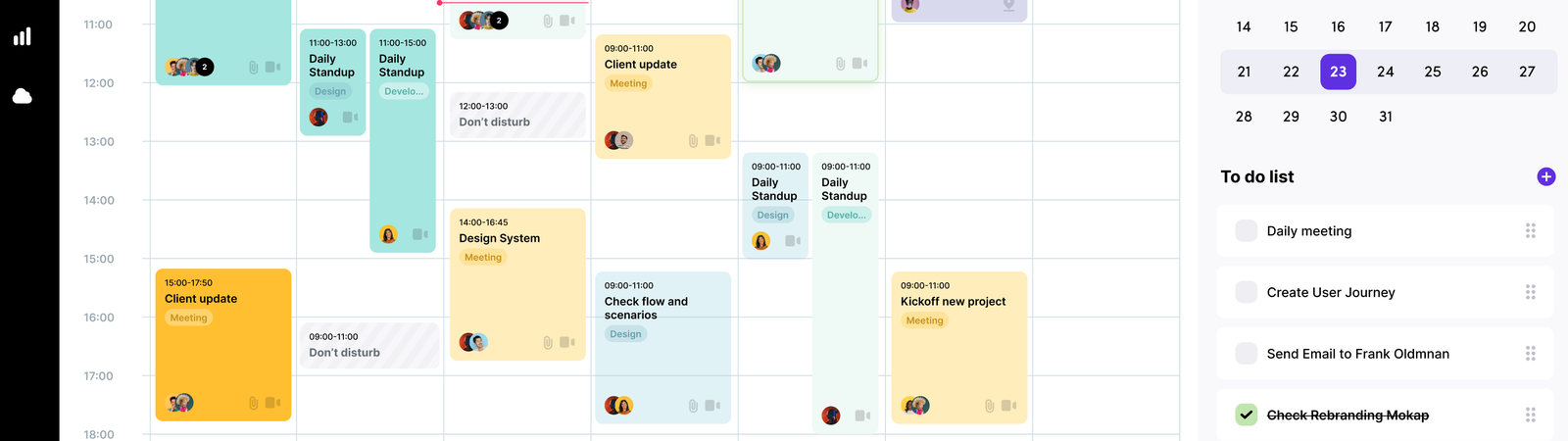 Mockup generico di applicativo sw