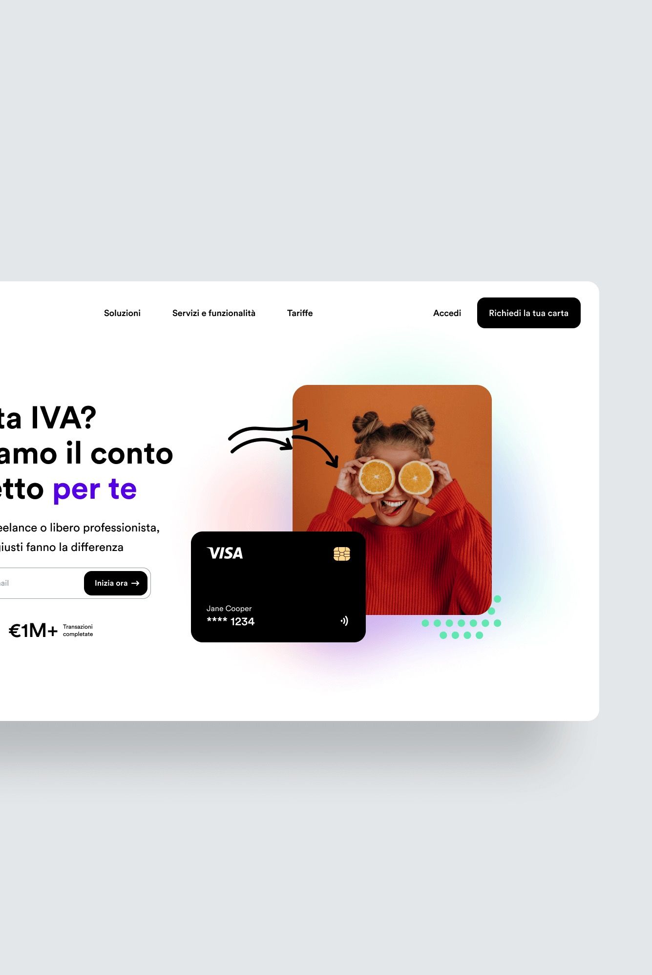 Prototipo di sito web aziendale per servizi bancari