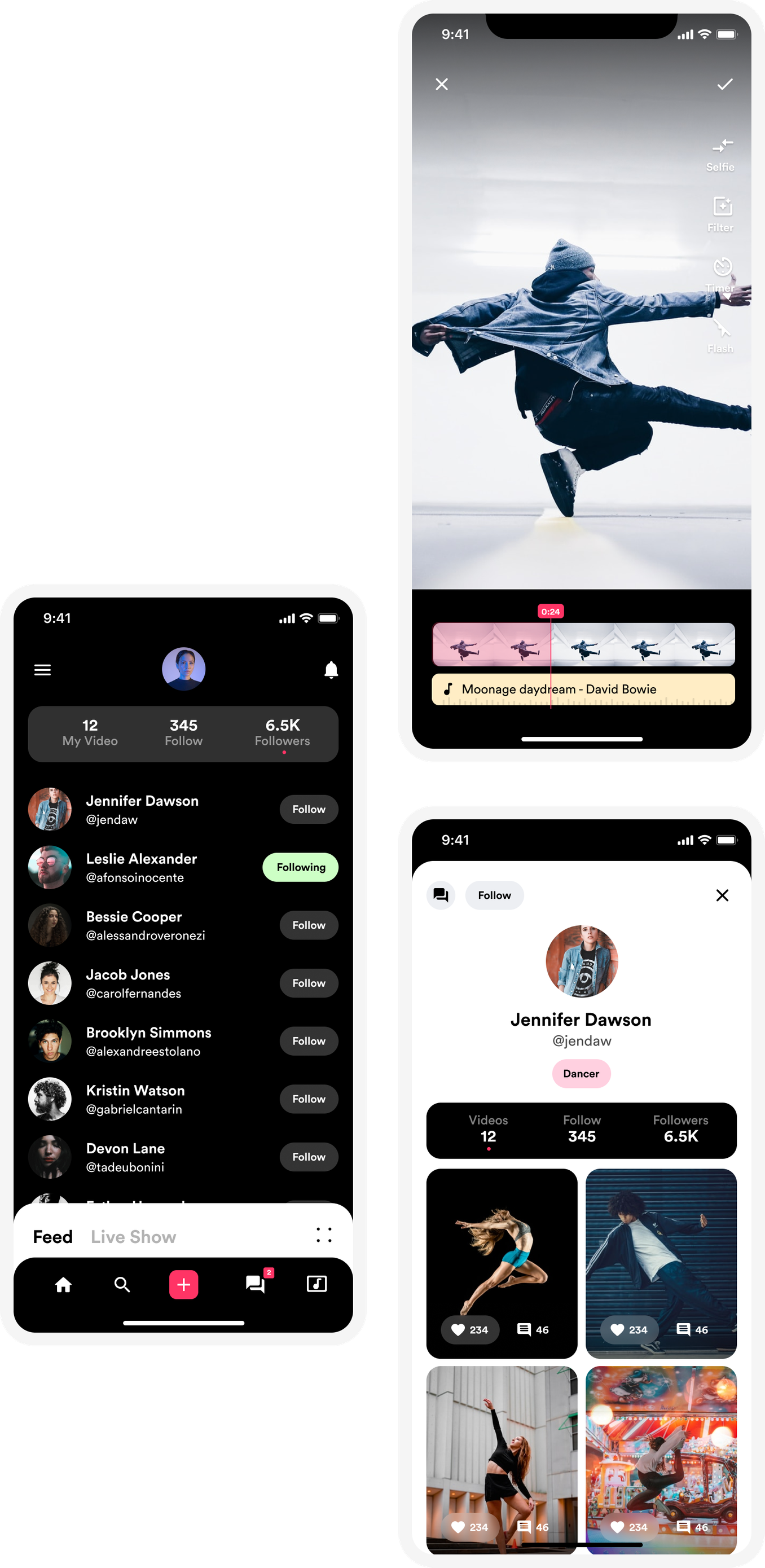 Prototipo UX/Ui di applicazione mobile social